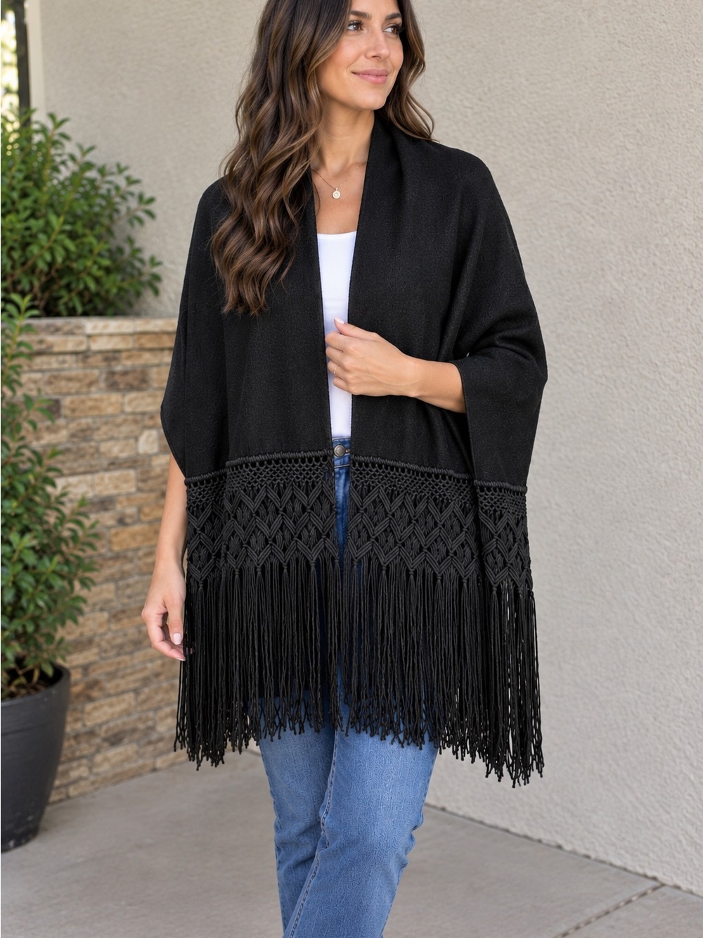Handmade Macrame Shawl.